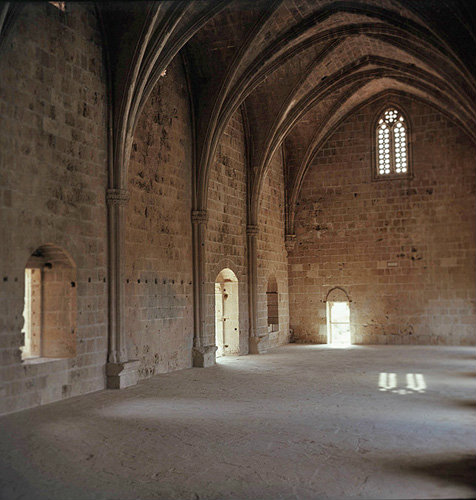 Bellapais Abbey, fourteenth century refectory, Northern Cyprus
