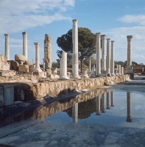 Palaestra, east portico, Salamis, Cyprus