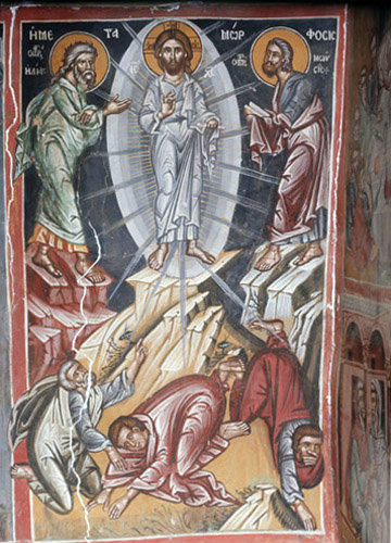 Cyprus, Paleochorio, the Transfiguration, 15th century mural in the Church of the Transfiguration of the Saviour