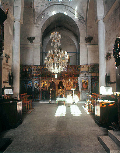 Cyprus, Monastery of St Barnabas near Salamis, interior of church