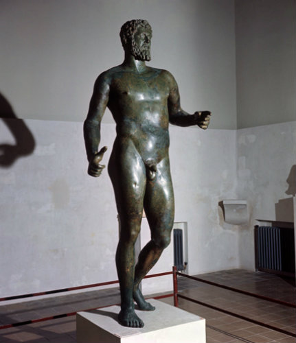 Paphos Cyprus Bronze statue of Septimus Severus 193-211 AD