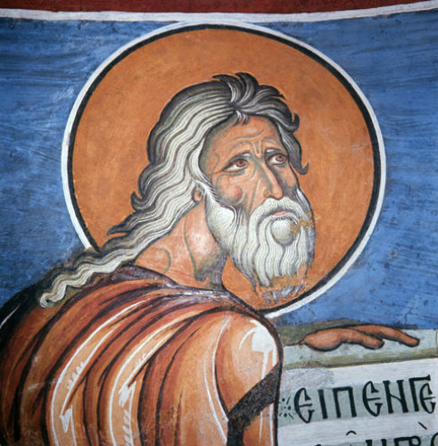 Gideon one of 12 prophets in the dome of the Church of Panagia Tou Arakou Lagoudera Monastery Cyprus 1192 AD