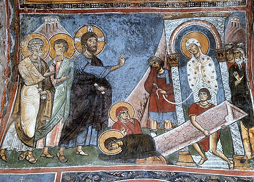 Cyprus, Asinou Church, the Raising of Lazarus  1105-06 AD