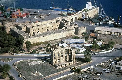 Famagusta, aerial view of Othello