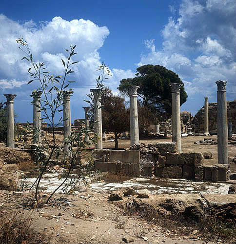 Palaestra, a wrestling school, dating from  the second century, Salamis, Northern Cyprus