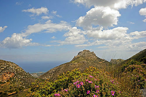 St Hilarion, Byzantine-Crusader castle seen from the west, Northern Cyprus