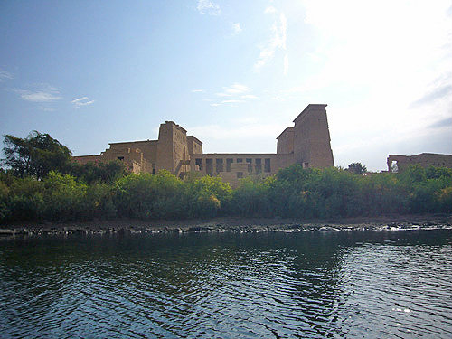 Ptolomeic temple of Isis, Philae, Egypt, seen from the Nile