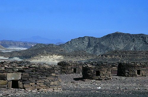 Egypt, Sinai, Nawamis, tombs near Wadi Haggag 4th millenium BC
