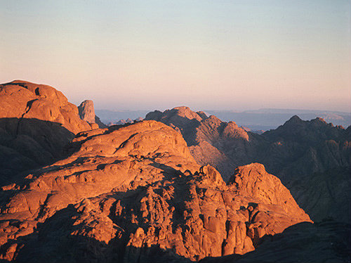 Mount Sinai at sunrise, Egypt
