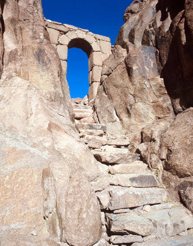Egypt, Mount Sinai some 3,000 steps lead up to the summit of Jebel Musa