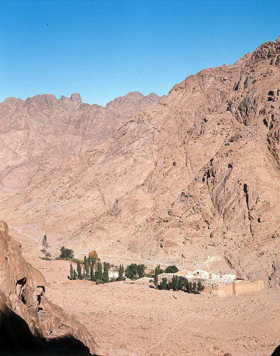 Egypt, St Catherines Monastery in the Sinai Mountains