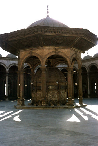Egypt, Cairo, the Citadel, ablutions fountain in courtyard of Mohammed Ali Mosque