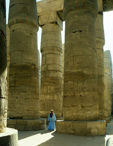 Egypt, Karnak, Temple of Amun at Karnak, the hypostyle hall
