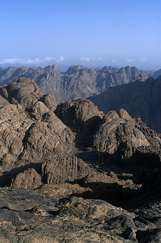 Egypt, Sinai, view from Mount Sinai