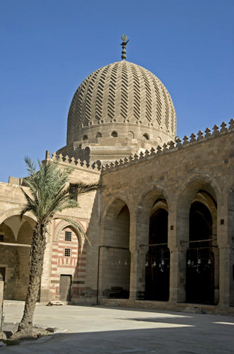 Egypt, Cairo, Northern cemetery, Mamluk khanqah-mausoleum of Farag ibn Barquq, 1411