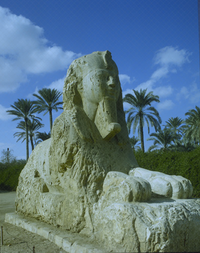 Alabaster Sphinx, 18th dynasty, Memphis, Egypt