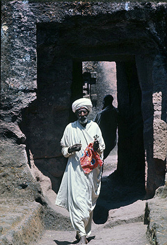Ethiopia, Lalibela, priest