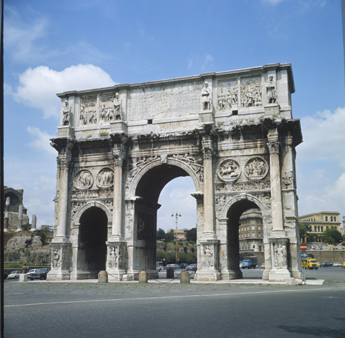 Arch of Constantine, 315 AD, Rome, Italy 