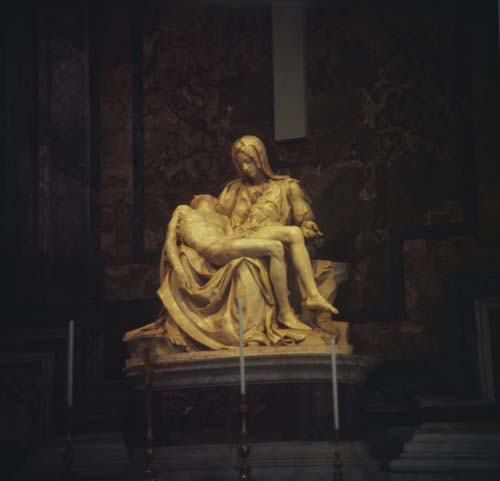 Pieta by Michelangelo, 1499, St Peters Basilica, Vatican City, Rome, Italy