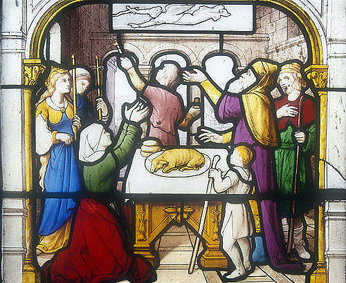 Feast of the Passover, nineteenth century, St Aignan Church, Chartres, France