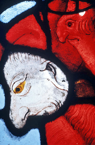 Devils from the Last Judgement in the north rose Evreux Cathedral France 16th century