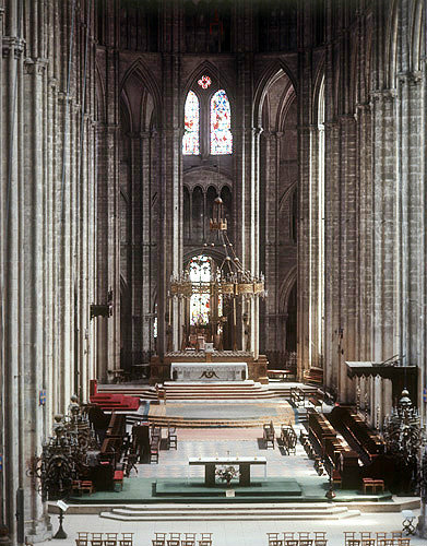 Choir and high altar, Bourges Cathedral, France
