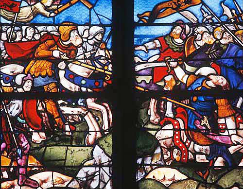 Victory of Constantine, sixteenth century, Church of la Madeleine, Troyes, France