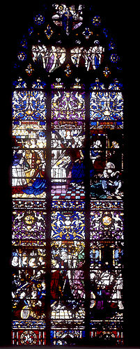 Virtues window, sixteenth century, Rouen Cathedral, France