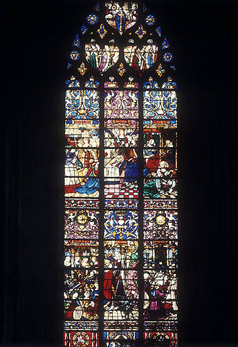 France, Rouen Cathedral, window of the virtues, sixteenth century