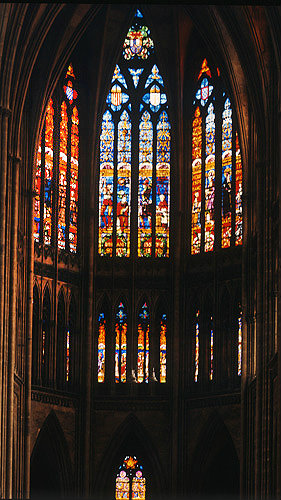 Choir window, by Valentin Bousch, sixteenth century, Metz Cathedral, France