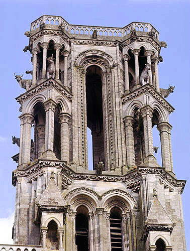 South tower of west end, Laon Cathedral, France