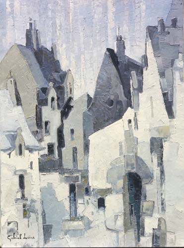Chartres painting by Gabriel Loire