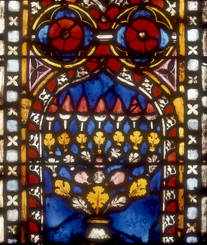 Menorah, German panel, fourteenth century, Church of St Etienne, Mulhouse, France