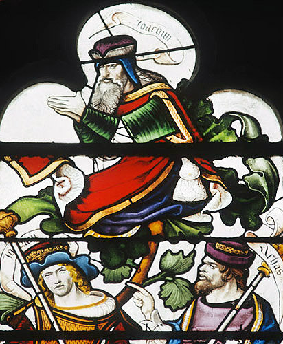 Joachim, detail from Tree of Jesse window, 1515, Autun Cathedral, France