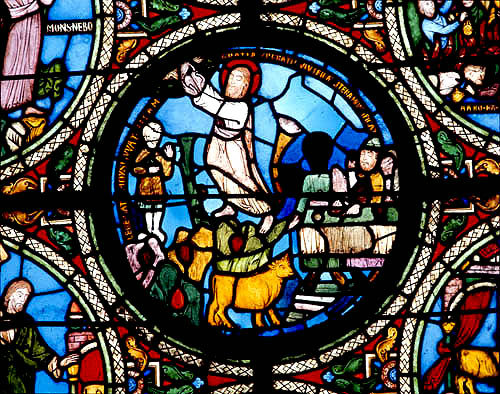 Moses and the golden calf, twelfth century, St Denis, Paris, France