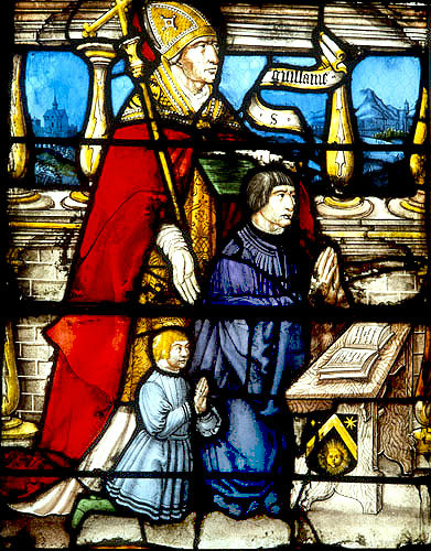 St Guillaume, panel 15, St Florentin window 1527, Church of St Florentin, France