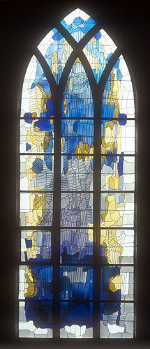 Nave window by Wilhelm Buschulte, twentieth century, Essen Munster, Germany