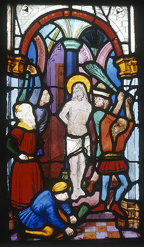 Germany, Ulm, the Flagellation by Hans Acker in the Besserer Chapel, Ulm Cathedral, 15th century