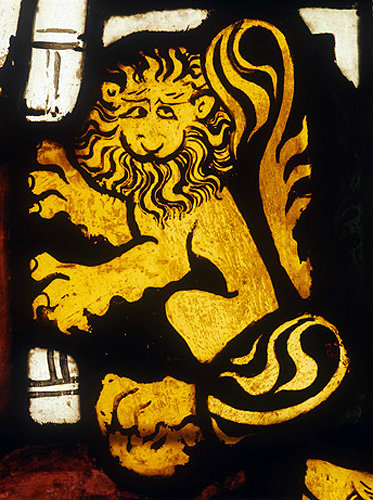 Lion, detail from throne of Solomon, fourteenth century, Munster Landesmuseum, Germany