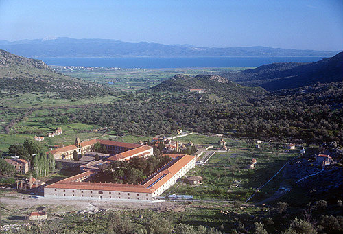 Limona Monastery founded 1523 by St Ignatius, Lesbos, Greece