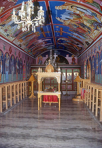 Chapel of St James, Limona Monastery, founded 1523 by St Ignatius, Lesbos, Greece