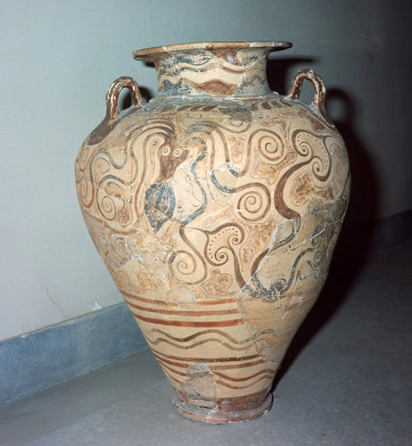 Greece Crete Minoan jar, Heraklion Museum