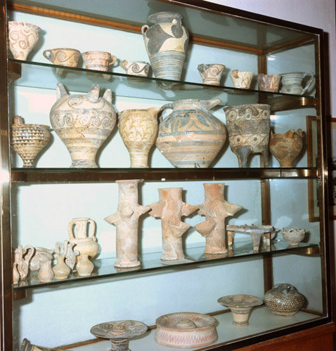 Crete Heraklion Museum Minoan Pottery