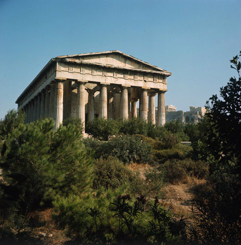 Greece Athens the Temple of Hephaistos Theseum 5th century BC