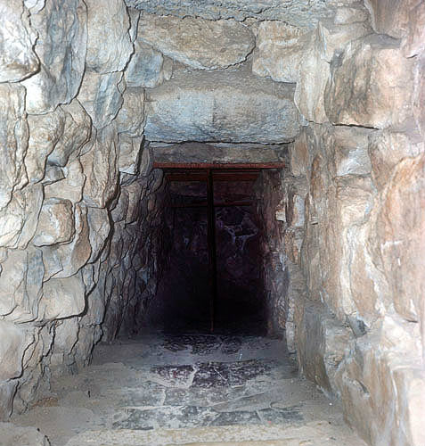 Stairway to secret cistern, Mycenae, Greece