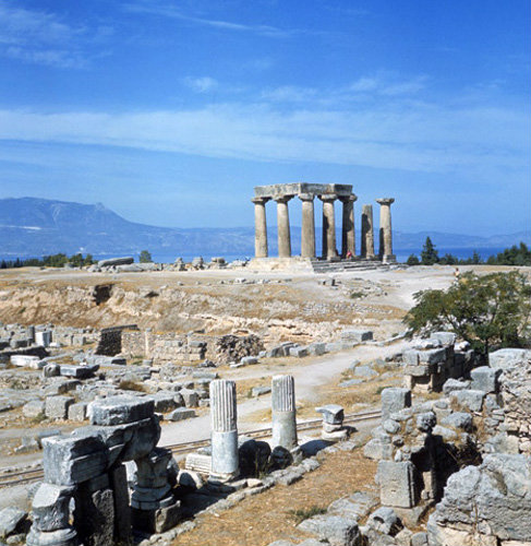 Corinth Greece Temple of Apollo 6th century BC