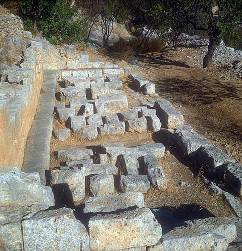 Remains of Minoan town of Malia, Crete, Greece