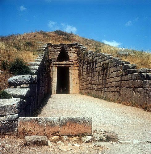 Treasury of Atreus, also known as the tomb of Agamemnon, thirteenth century BC, Mycenae, Greece