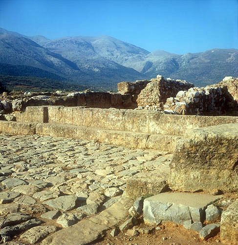 Remains of Minoan town of Malia, Crete, Greece