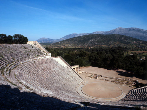 Epidaurus Greece the Theatre built by Polycleitos the younger in the 4th century BC